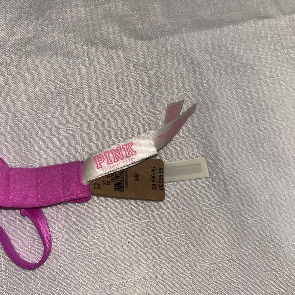PINK Victoria's Secret Wear Everywhere Super Push Up Bra, 34C, Pink - Picture 4 of 6